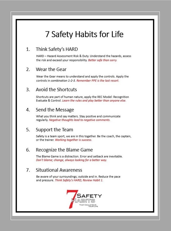 7 Safety Habits for Life